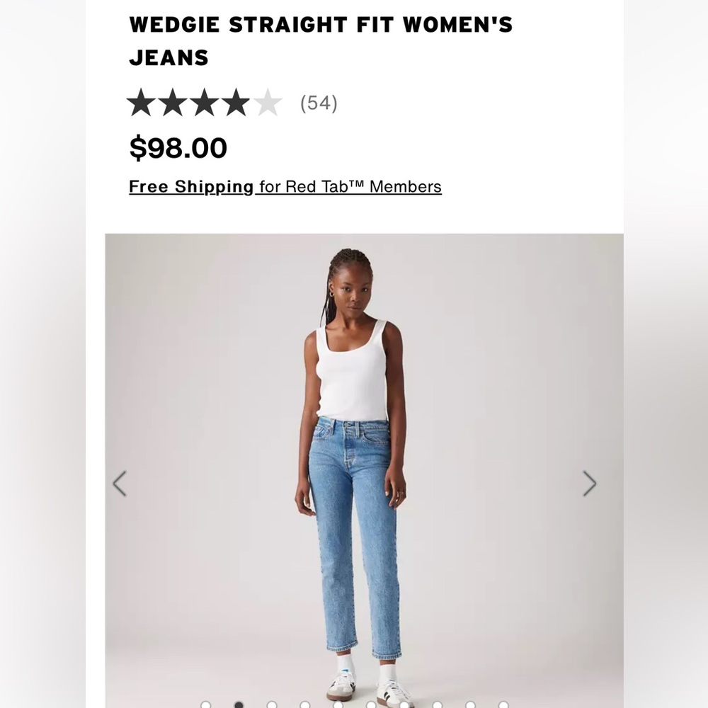 Levi's Premium WEDGIE STRAIGHT FIT WOMEN'S JEANS
